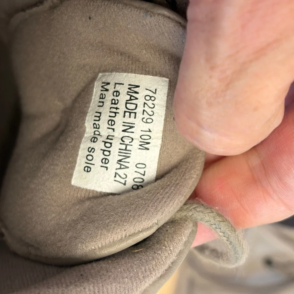 Clarks Oxford Minimalist Comfort Leather Shoes Women 10M Taupe Earthy Grannycore